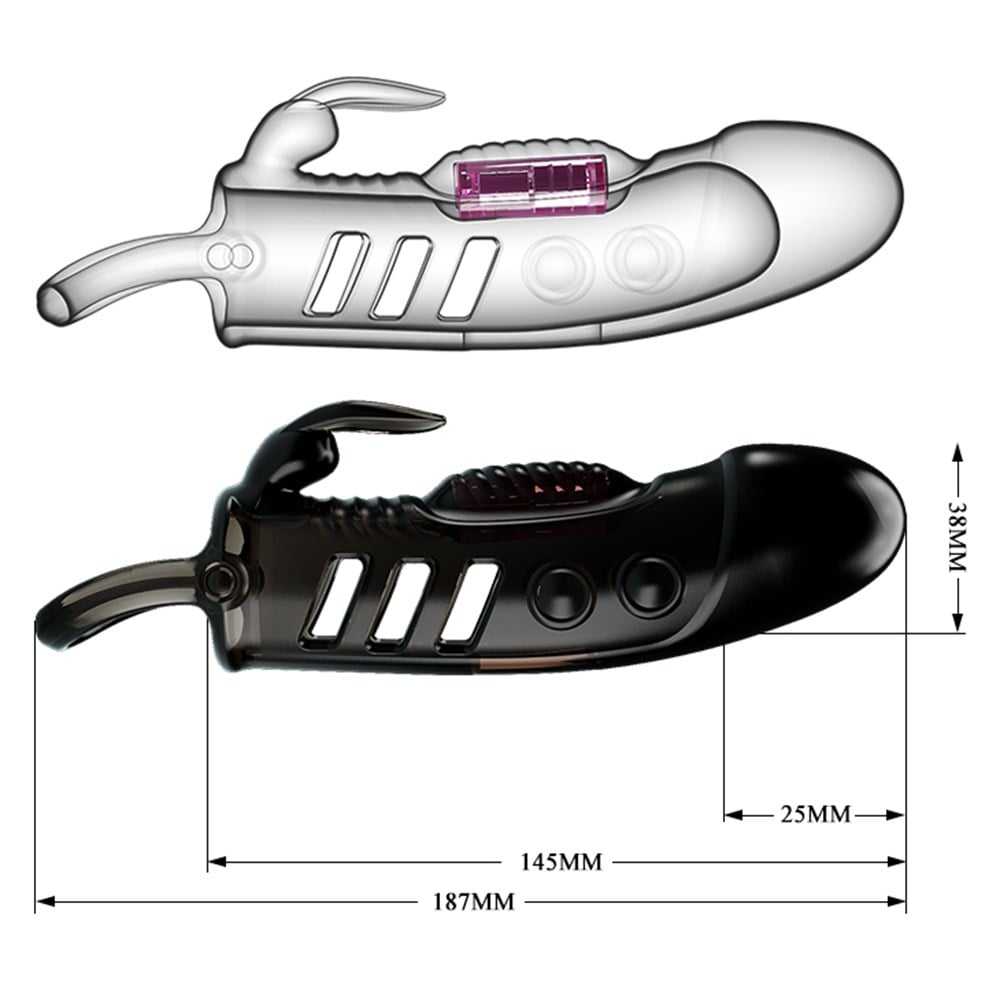 2,5 cm dolgulu titreşimli penis kılıfı