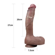 10.5 İnç Dual layered Platinum Cock