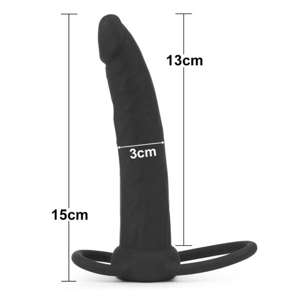 13 cm Siyah Anal Penis Halkası - Görsel 3