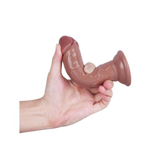 15 cm eğik melez dildo - Görsel 2