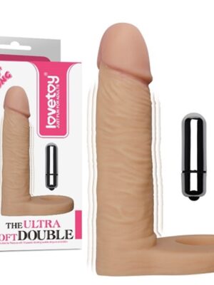 Soft Double Anal Titreşimli Dildo Penis 15 cm