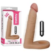 Soft Double Anal Titreşimli Dildo Penis 16 cm