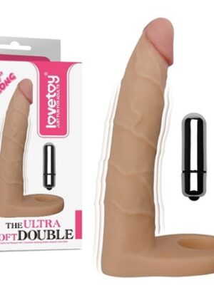 Soft Double Anal Titreşimli Dildo Penis 18 cm