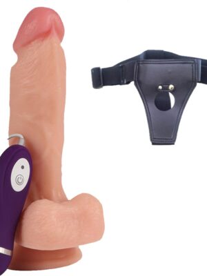 18 cm Kalın Kemerli Vibratör Penis