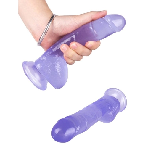 19 cm Mor Dildo - Görsel 2
