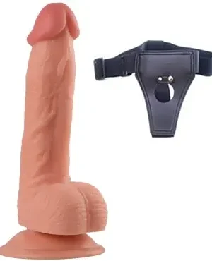 21 cm realistik Kemerli dildo