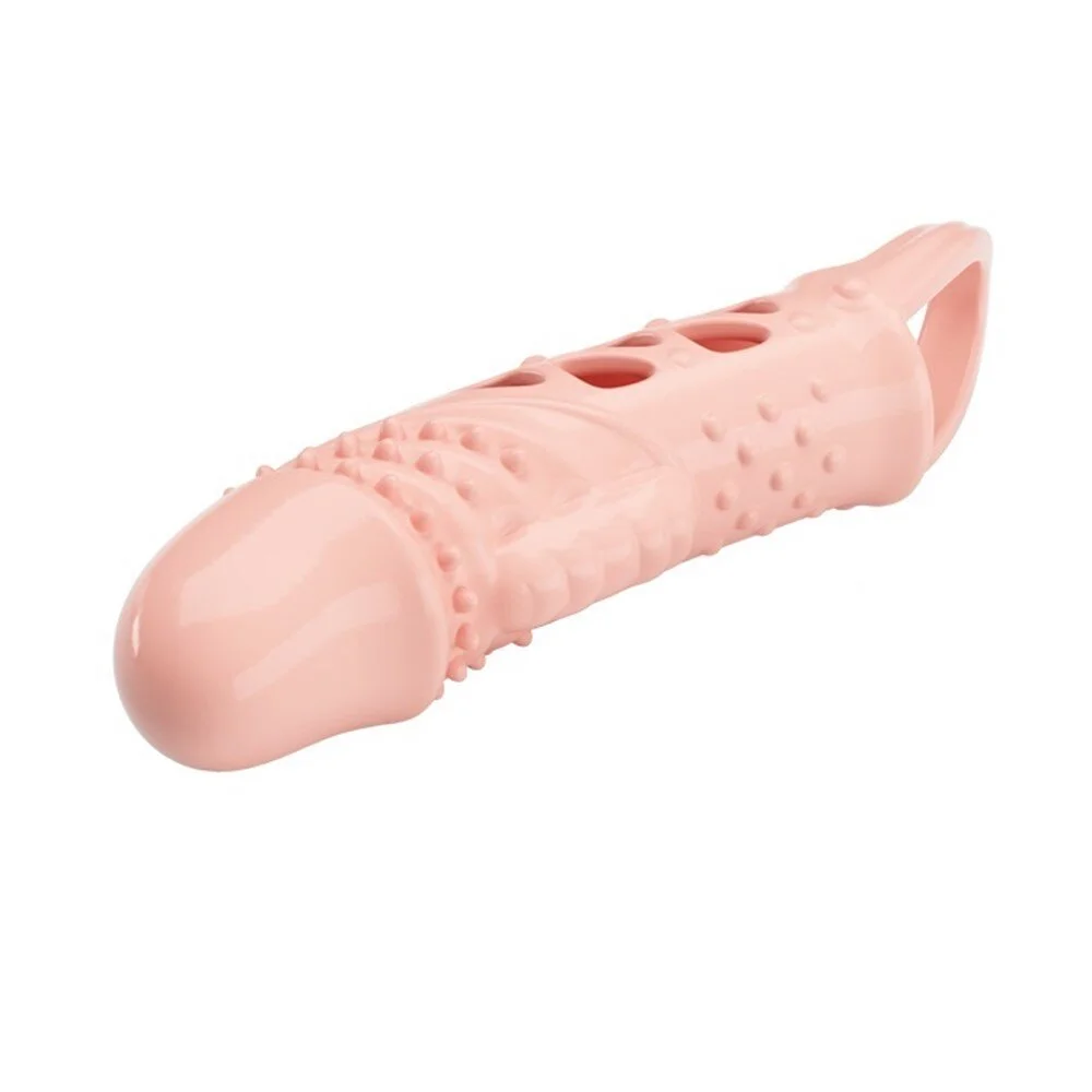2,5 cm dolgulu titreşimli penis kılıfı - Görsel 5