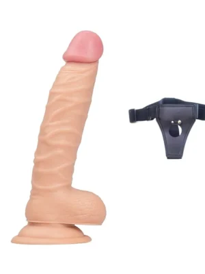 20 cm Eğik Belden Bağlamalı Strapon