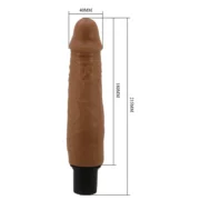 21 cm Çift katmanlı Titreşimli Realistik Dildo