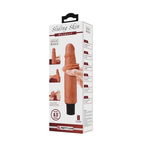 21 cm Titreşimli Realistik Dildo
