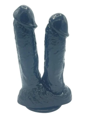 21 cm Siyah Çiftli Dildo
