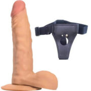 21 cm Kemerli Melez dildo