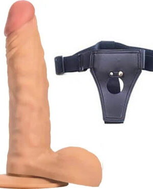 21 cm Kemerli Melez dildo