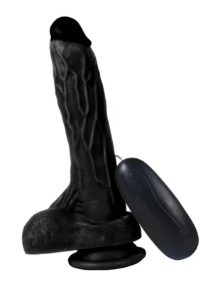 Damarlı Titresimli Zenci Penis Dildo
