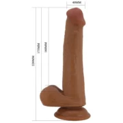 22 cm Realistik Vantuzlu Dildo