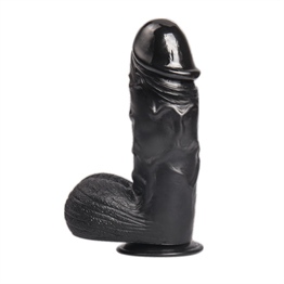 24,5 cm Vantuzlu Realistik Zenci Dildo