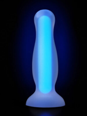 Gece Parlayan Anal Plug Şeffaf 10 cm