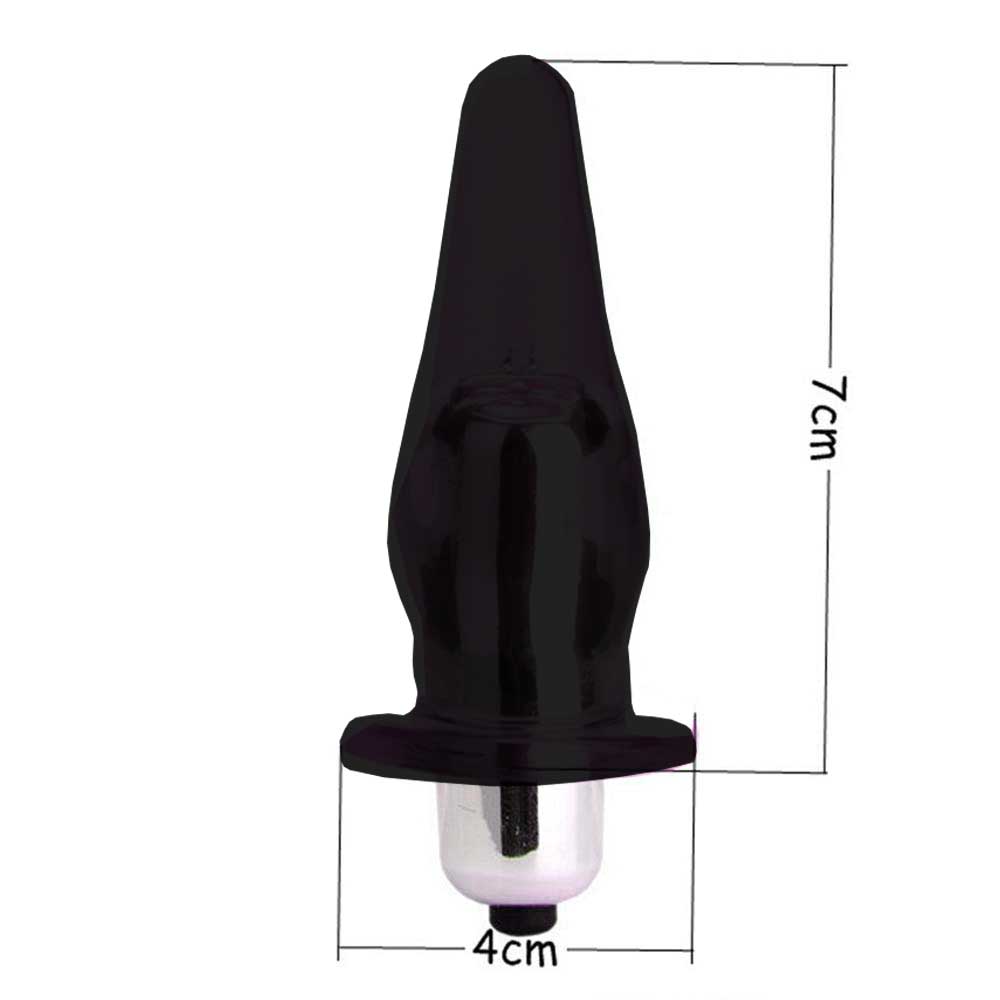 7 cm Titreşimli anal plug - Görsel 2