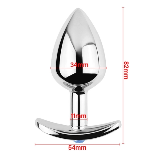 8 cm T Taşlı Anal Plug