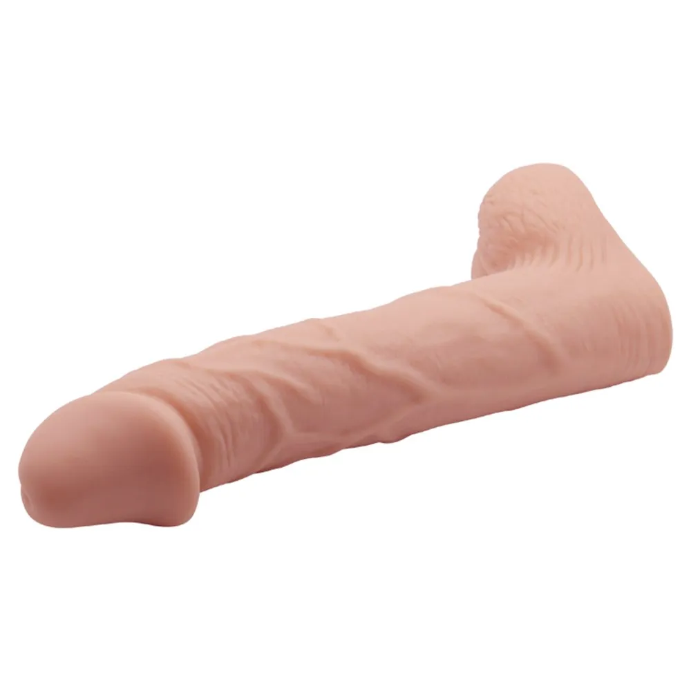 8 cm Dolgulu Testisli Penis Kılıfı - Görsel 5