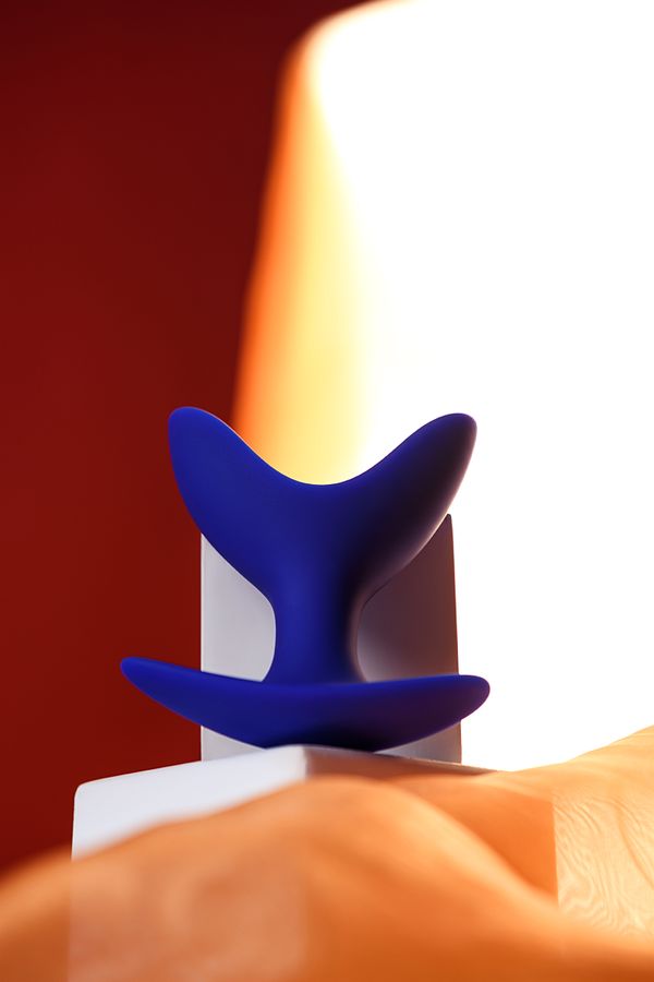 Bloom Genişleyen 10cm Mavi Anal Plug mavi tasarım detayı