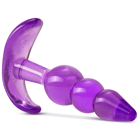 Boğumlu anal plug mor - Görsel 2