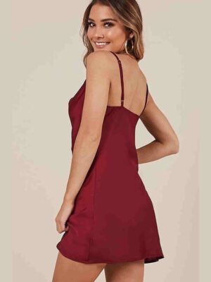 Bordo Fantazi Gecelik