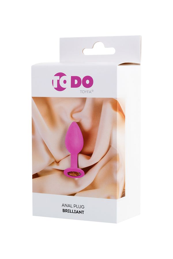Brilliant 7cm Silikon Pembe Anal Plug - Görsel 5