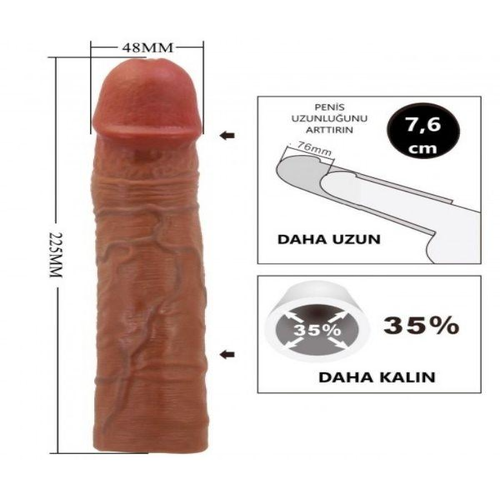 Chelsea 76MM Dolgulu Premium Ten Penis Kılıfı - Görsel 5