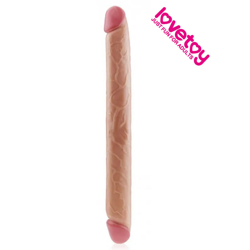 Çift Taraflı 43cm Realistik Lezbiyen Dildo