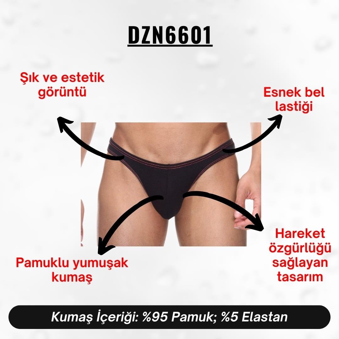 Siyah Erkek Tanga - Görsel 4