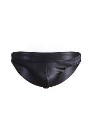 Erkek Siyah Deri Slip