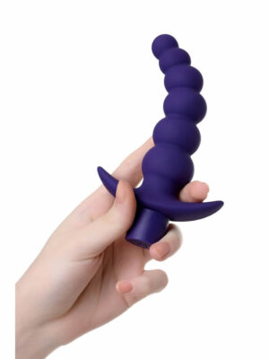 Dandy 14cm Titreşimli Mor Oluklu Anal Plug