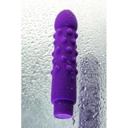 Dowk Vibratör – 17 cm Mor Silikon Titreşimli Seks Oyuncağı