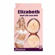 Elizabeth sarı saçlı şişme kadın