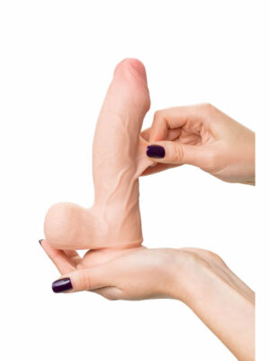 Esnek Çift Katmanlı 19cm Sünnetsiz Dildo