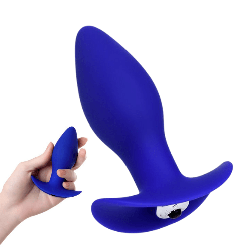 Fancy 11cm Titreşimli Mavi Anal Plug