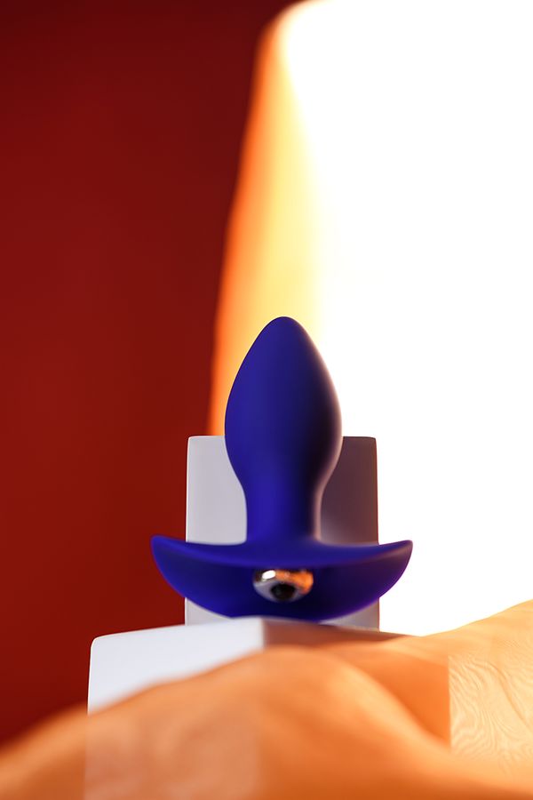 Fancy 11cm Titreşimli Mavi Anal Plug