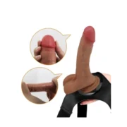 Fışkırtmalı Titreşimli Strap-On Dildo