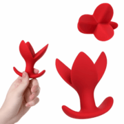Flower Genişleyen 9cm Kırmızı Anal Plug küçük ürün görseli