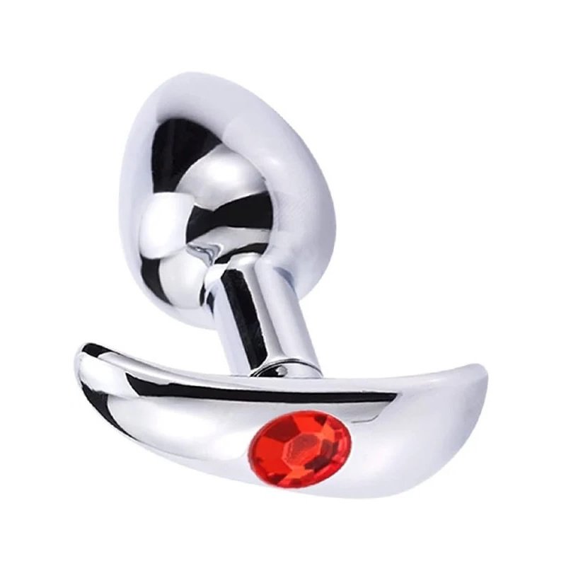 Taşlı Çelik Anal Plug - Görsel 2