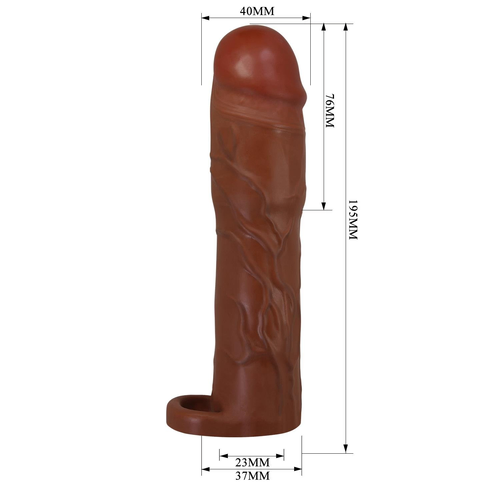 Gred 76MM Dolgulu Premium Melez Penis Kılıfı - Görsel 2