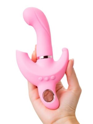 JOS Pembe 20cm Klitoral Uyarıcılı Vibratör