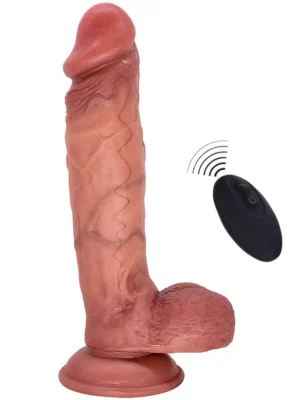 Juan 24cm extra gercekci uzaktan kumandalı dildo