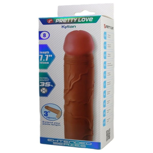 Kylian 76MM Dolgulu Premium Melez Penis Kılıfı - Görsel 7