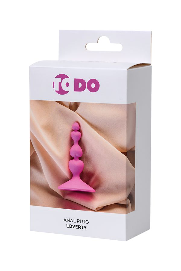 Loverty 8cm Kalp Desenli Pembe Anal Plug - Görsel 5