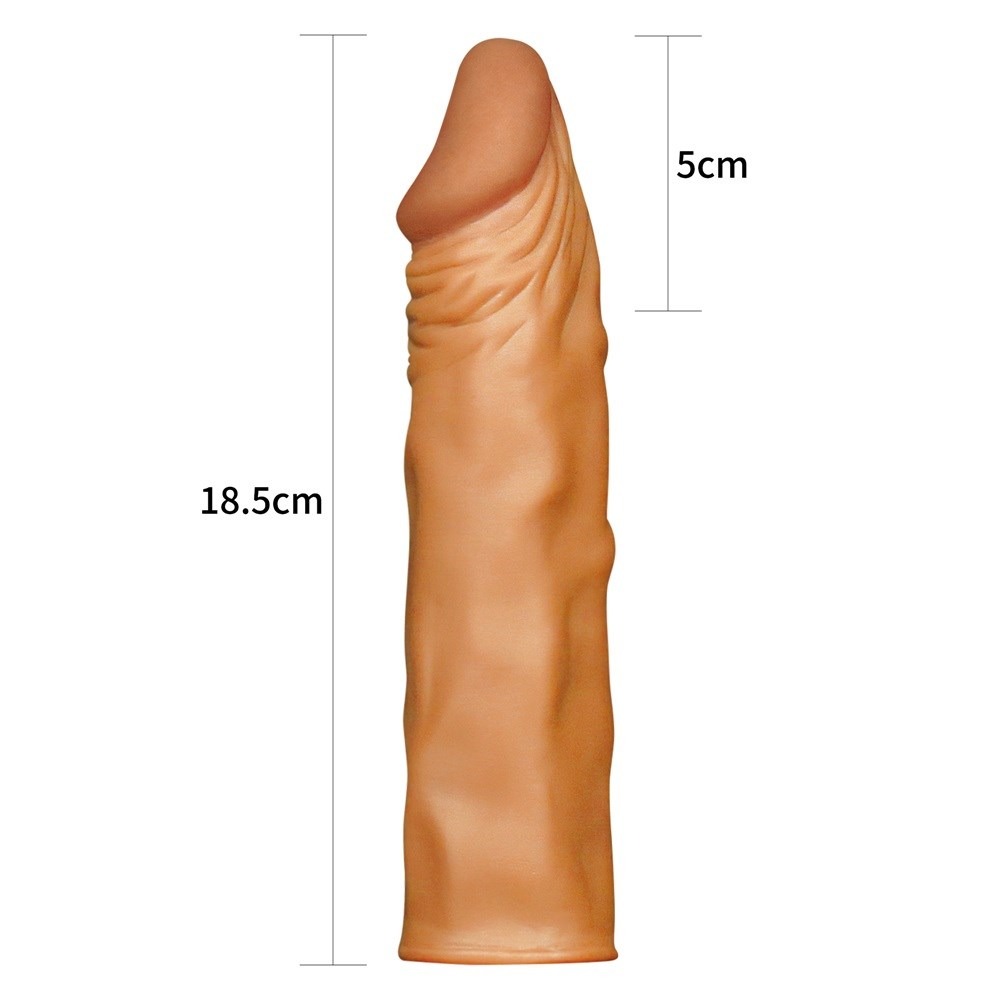 Lovetoy 18,5 cm penis kılıfı melez - Görsel 5