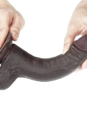 Ultra Gerçekci Siyah Penis 17.5 cm