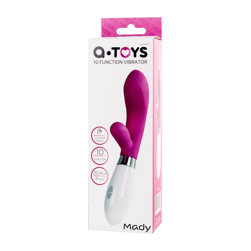 Mady Vibratör – Silikon, Pembe, 20 cm - Görsel 4