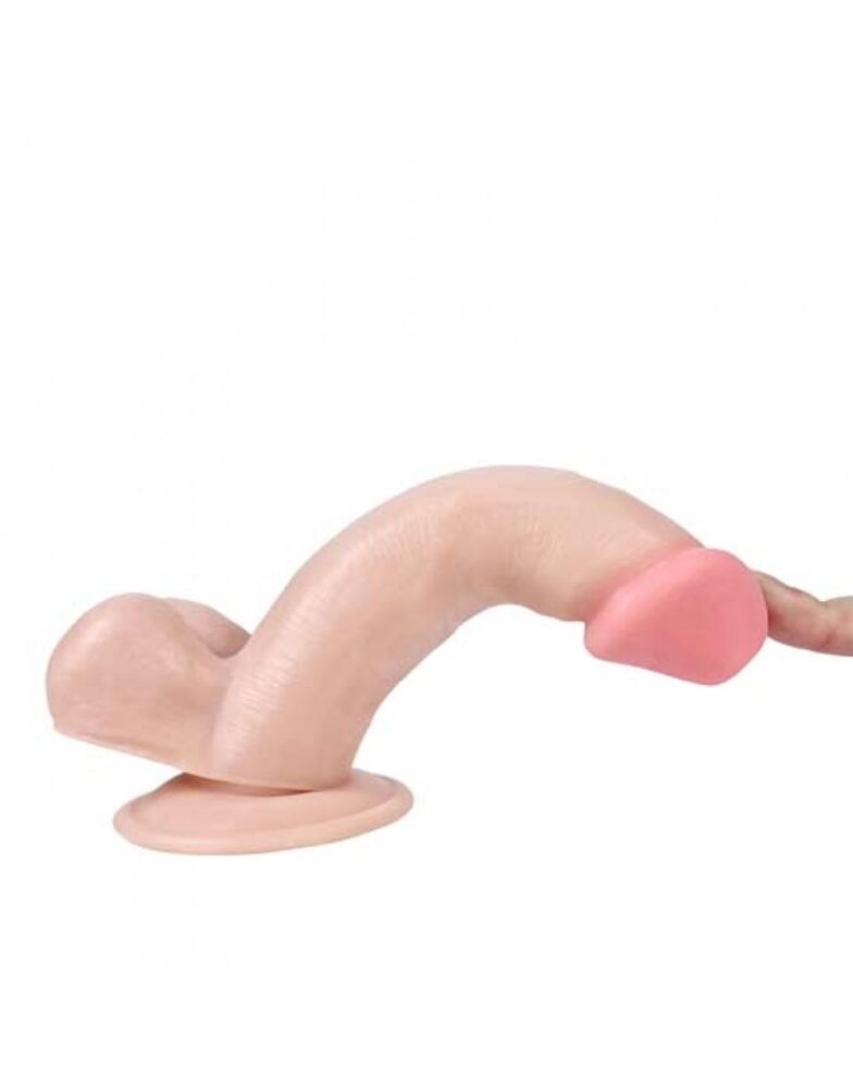 17 Cm Mantar Kafa Anal Kemerli Dildo